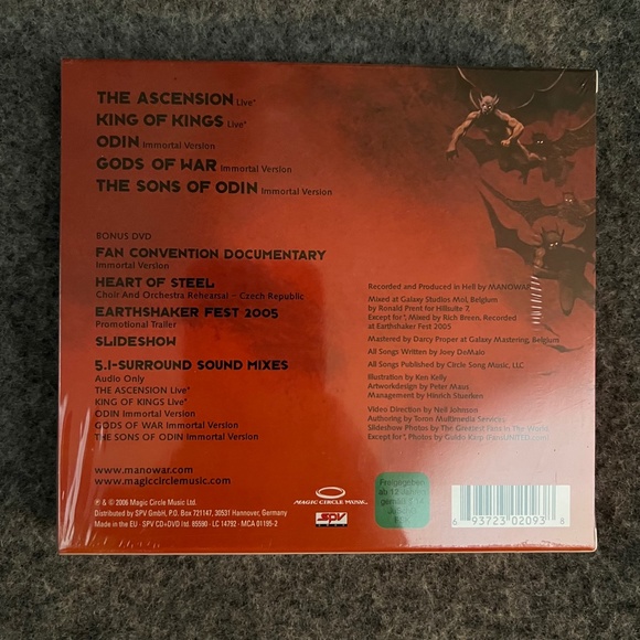 MANOWAR 2006 The Sons of Odin Immortal Edition CD + Bonus DVD - Picture 5 of 7